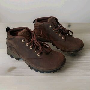 Timberland Men's Size 11 Waterproof Hiking Trail Chukka Ankle Boots Brown A1VP2